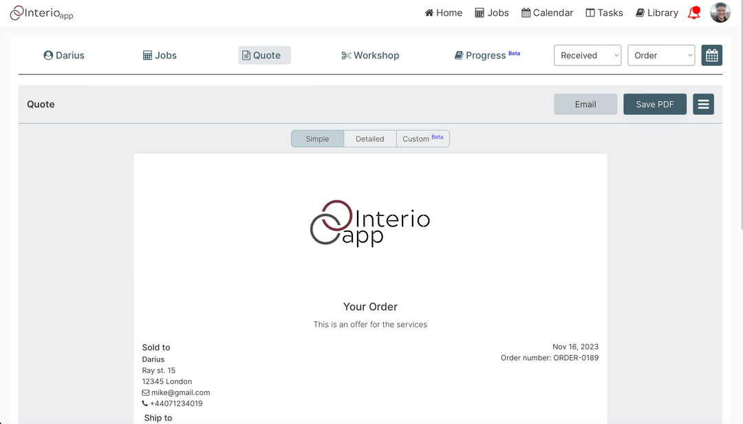 “Basic Plan | InterioApp Curtain and Blind Quoting Software”