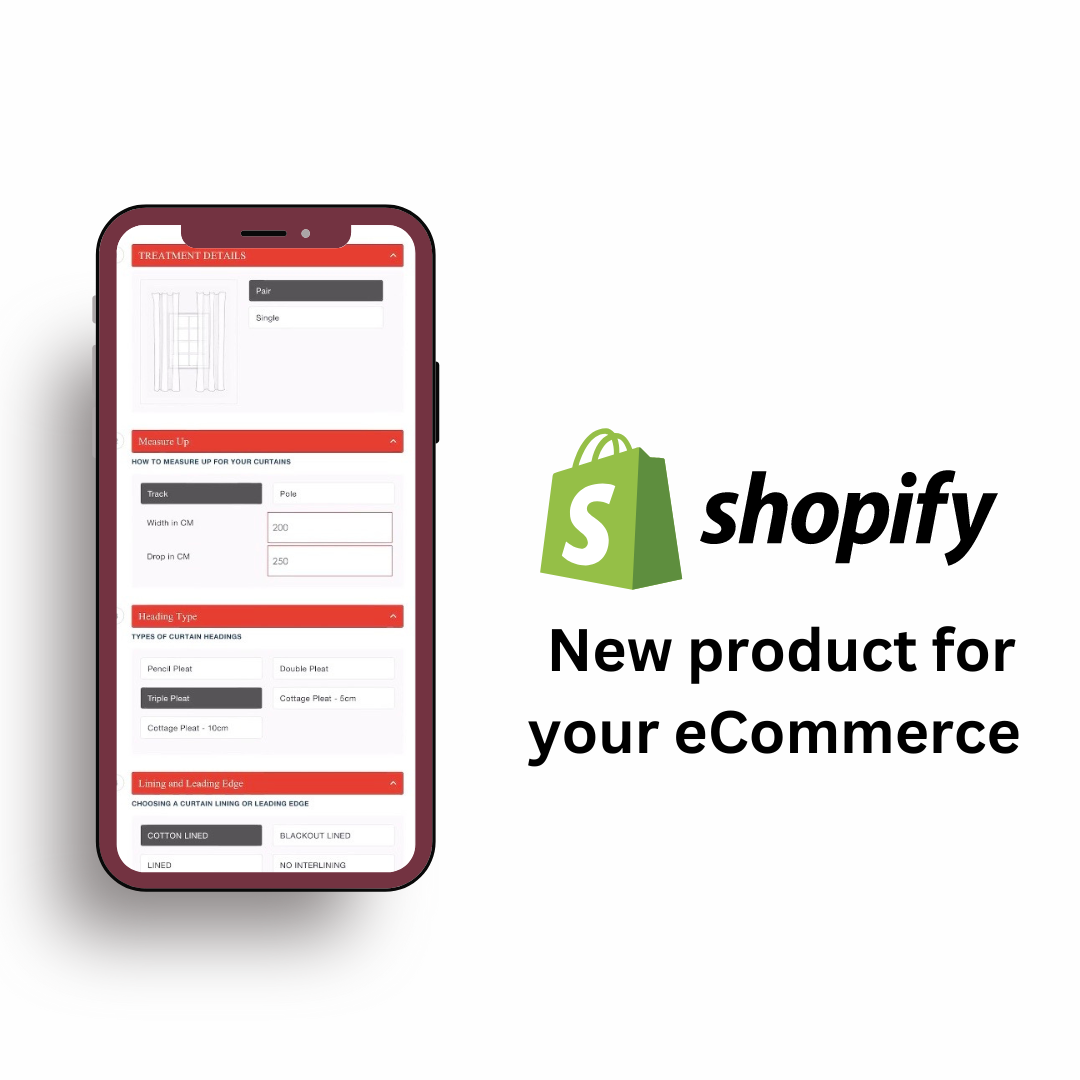 Custom Curtains and Blinds Plugin for Shopify - Sell Online with Ease!